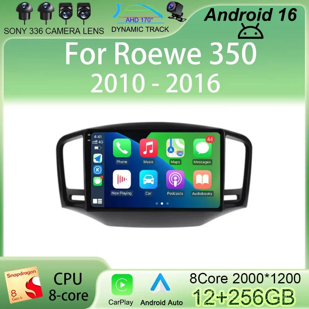 Android 16 Carplay Auto Car Radio For Roewe 350 2010-2016 Multimedia Video Player GPS 4G+WiFi DSP Navigation Stereo Head Unit BT
Android 16 Carplay Auto Car Radio For Roewe 350 2010-2016 Multimedia Video Player GPS 4G+WiFi DSP Navigation Stereo Head Unit BT