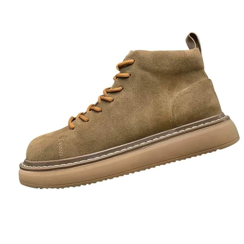 Men Shoes Lining Plush Winter Suede High Top Thick Soled Casual Warm Cotton Trendy Outdoor Snow Boots Male Platform Boots
Men Shoes Lining Plush Winter Suede High Top Thick Soled Casual Warm Cotton Trendy Outdoor Snow Boots Male Platform Boots