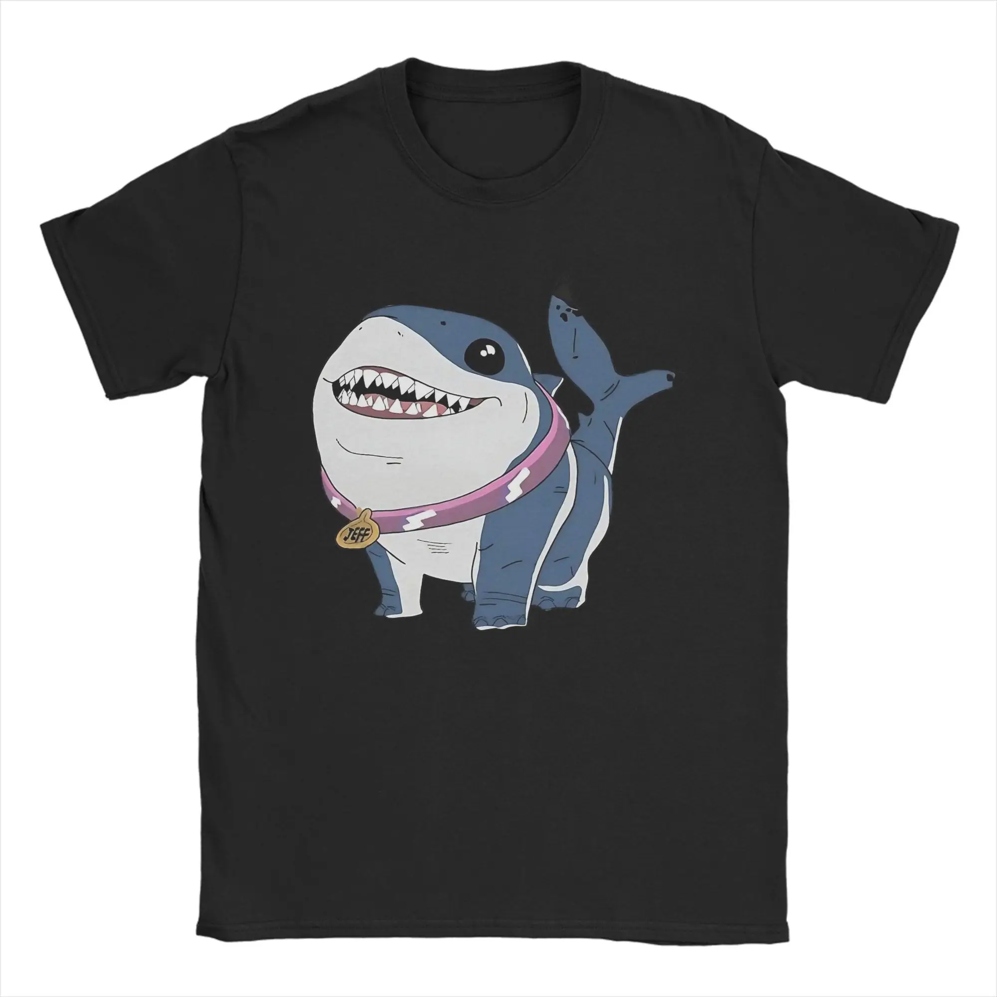 Jeff The Land Shark T Shirts Men 100% Cotton Vintage T-Shirts Crewneck Tee Shirt Short Sleeve Clothes Graphic
Jeff The Land Shark T Shirts Men 100% Cotton Vintage T-Shirts Crewneck Tee Shirt Short Sleeve Clothes Graphic