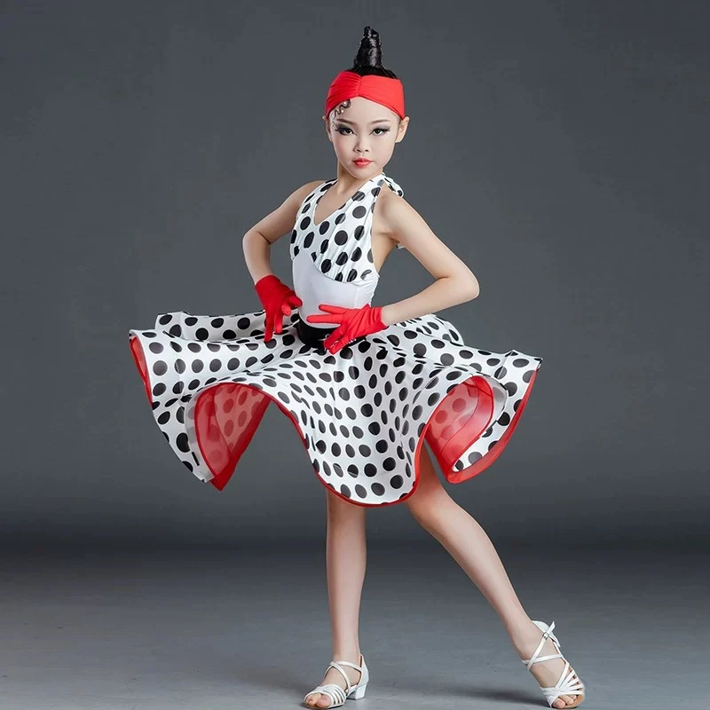 2026 New Kids Samba Rumba Chacha Latin Dance Clothes Girls Wave Point Latin Dance Costumes Stage Performance Practice Wear
2026 New Kids Samba Rumba Chacha Latin Dance Clothes Girls Wave Point Latin Dance Costumes Stage Performance Practice Wear