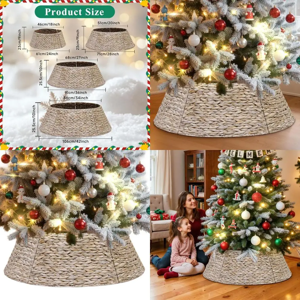 Юбка для рождественской елки из ротанга, 36 плетеных воротников, деревенский стиль фермерского дома, белый для искусственных деревьев XL
Юбка для рождественской елки из ротанга, 36 плетеных воротников, деревенский стиль фермерского дома, белый для искусственных деревьев XL