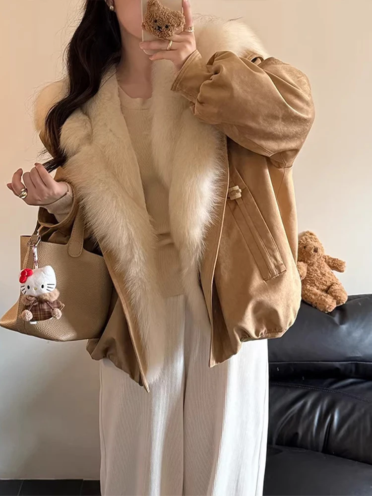 Elegant Fashionable Parka Jacket Coat Women's Winter New Style High-End Warmth Outerwear Stand Collar Long Sleeve Short Model
Elegant Fashionable Parka Jacket Coat Women's Winter New Style High-End Warmth Outerwear Stand Collar Long Sleeve Short Model