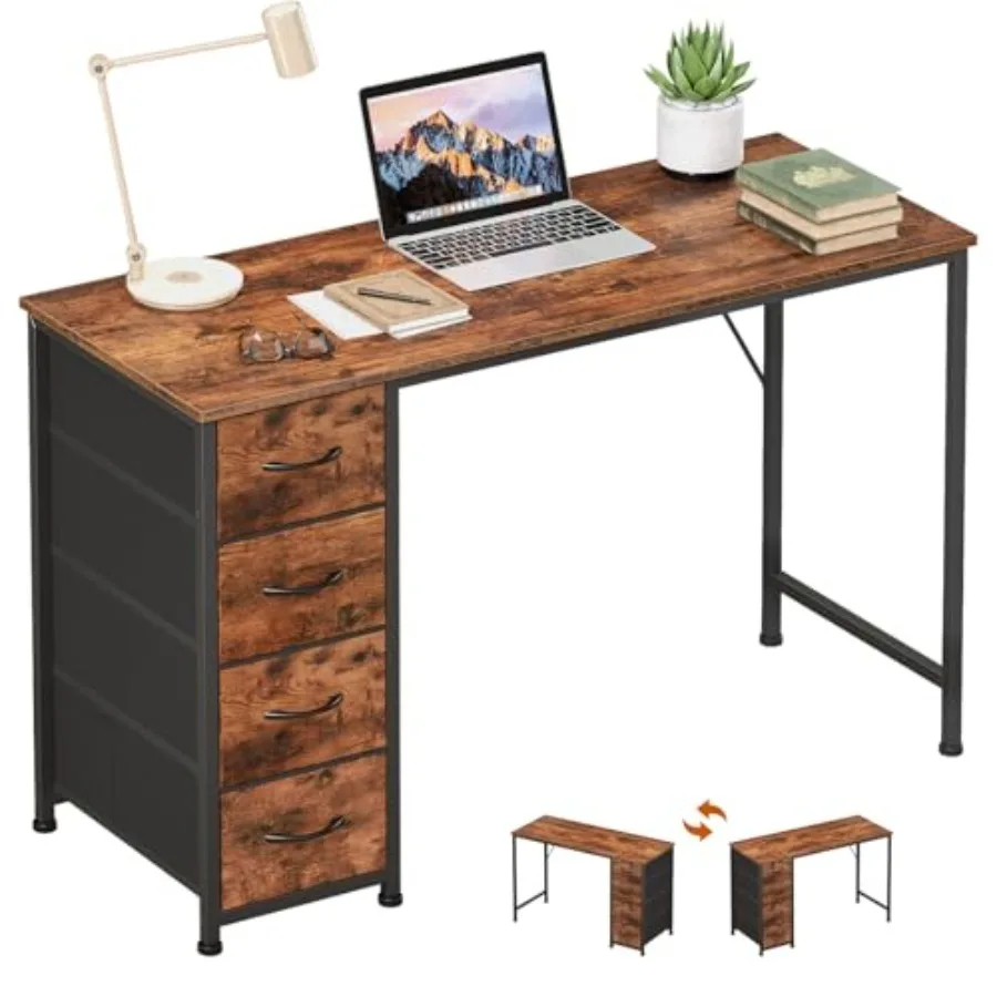 47" Computer Desk with 4 Drawers for BedroomSimple Home Office Writing Desk Gaming Table with Storage Modern Work for Home Offi
47" Computer Desk with 4 Drawers for BedroomSimple Home Office Writing Desk Gaming Table with Storage Modern Work for Home Offi