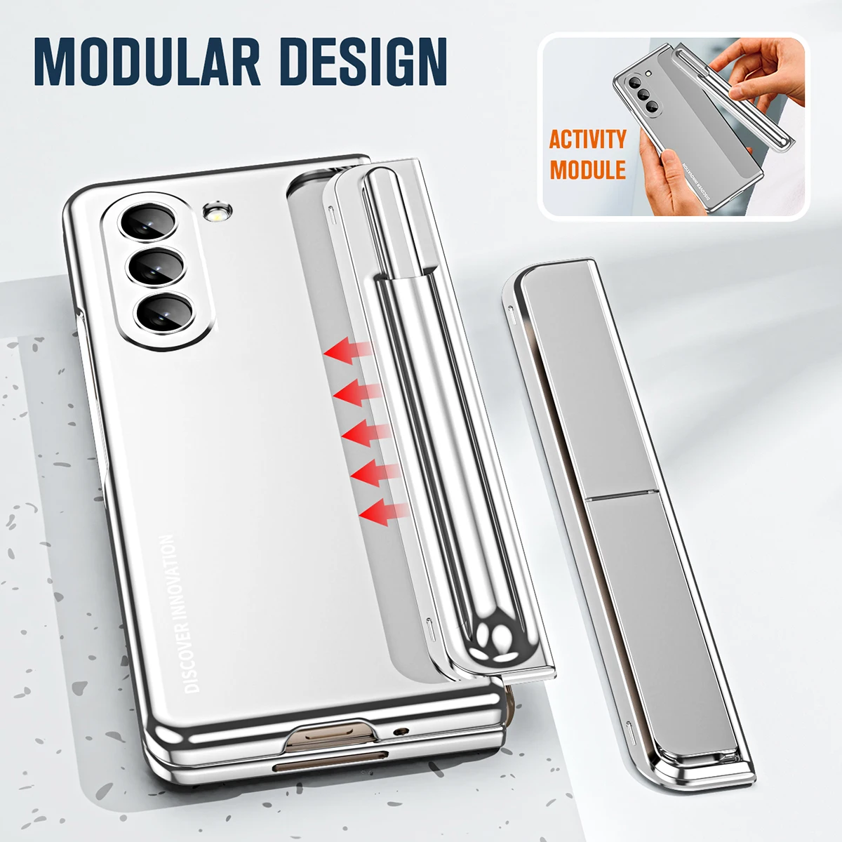 Removable Pen Holder Invisible Bracket Kickstand Hard PC Cover For Samsung Galaxy Z Fold 5 4 Case with Touch Pen for z fold5
Removable Pen Holder Invisible Bracket Kickstand Hard PC Cover For Samsung Galaxy Z Fold 5 4 Case with Touch Pen for z fold5