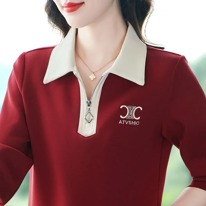 Толстовка с воротником для женщин Ele Agel Mom, маленький размер, универсальный весенний модный топ, повседневный, удобный крой
Толстовка с воротником для женщин Ele Agel Mom, маленький размер, универсальный весенний модный топ, повседневный, удобный крой