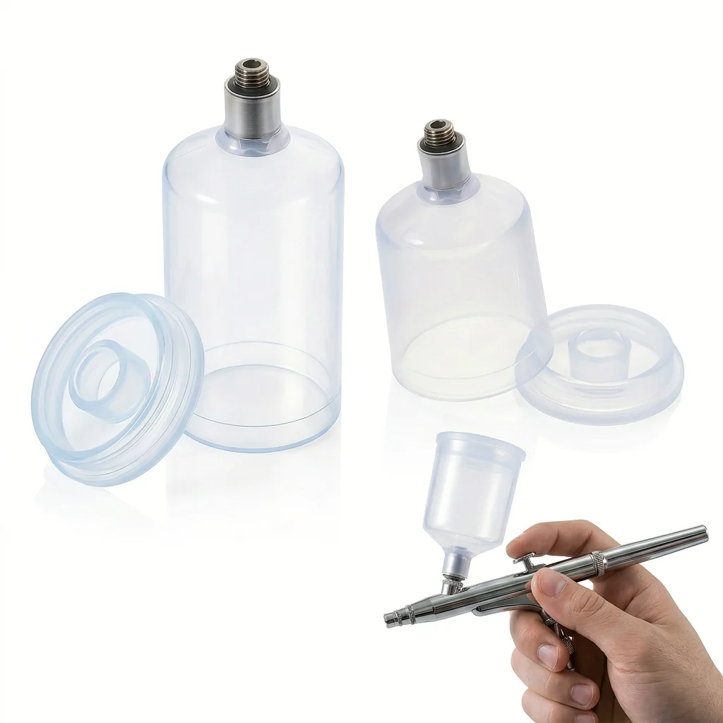 Joystar 2-Pack Airbrush Paint Cups, 20ml & 40ml Translucent Plastic Bottom-Feed Paint Jars with Metal Connector
Joystar 2-Pack Airbrush Paint Cups, 20ml & 40ml Translucent Plastic Bottom-Feed Paint Jars with Metal Connector