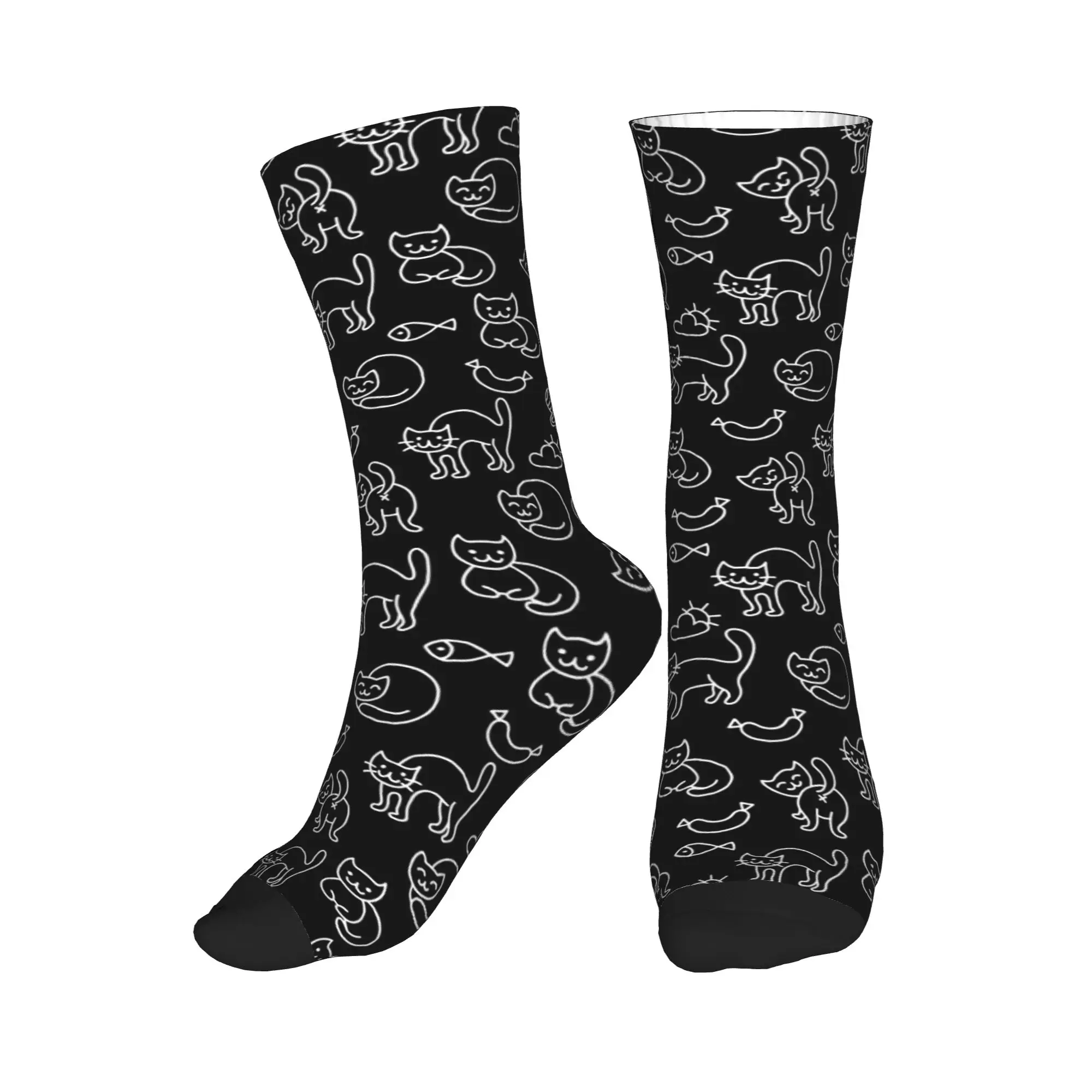 Cartoon Kitten Black Cat Men Women Crew Socks Unisex Cool 3D Printed Dress Socks
Cartoon Kitten Black Cat Men Women Crew Socks Unisex Cool 3D Printed Dress Socks