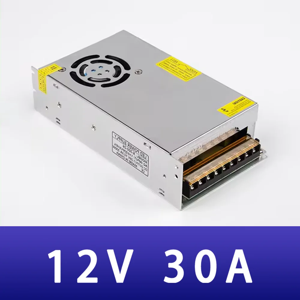 AC DC 12V 30A Switching Power Supply 360W 30000mA 110V-220VTransformer Power LED Strip Switch Driver
AC DC 12V 30A Switching Power Supply 360W 30000mA 110V-220VTransformer Power LED Strip Switch Driver