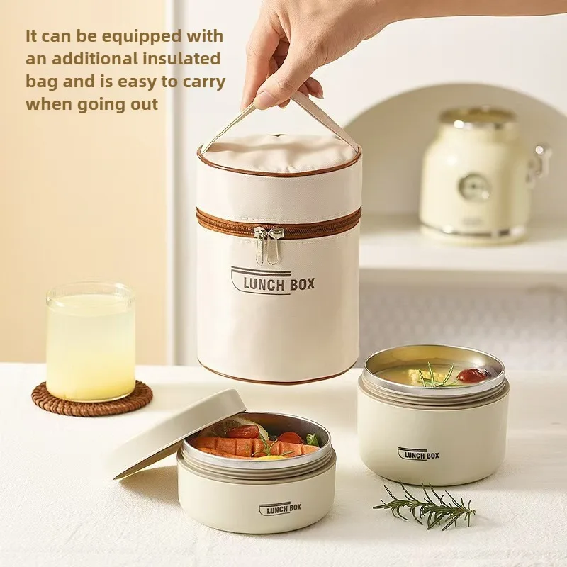 Lunch box thermal insulation lunch box thermal insulation bucket soup can simple soup bowl bento box 304 stainless steel
Lunch box thermal insulation lunch box thermal insulation bucket soup can simple soup bowl bento box 304 stainless steel