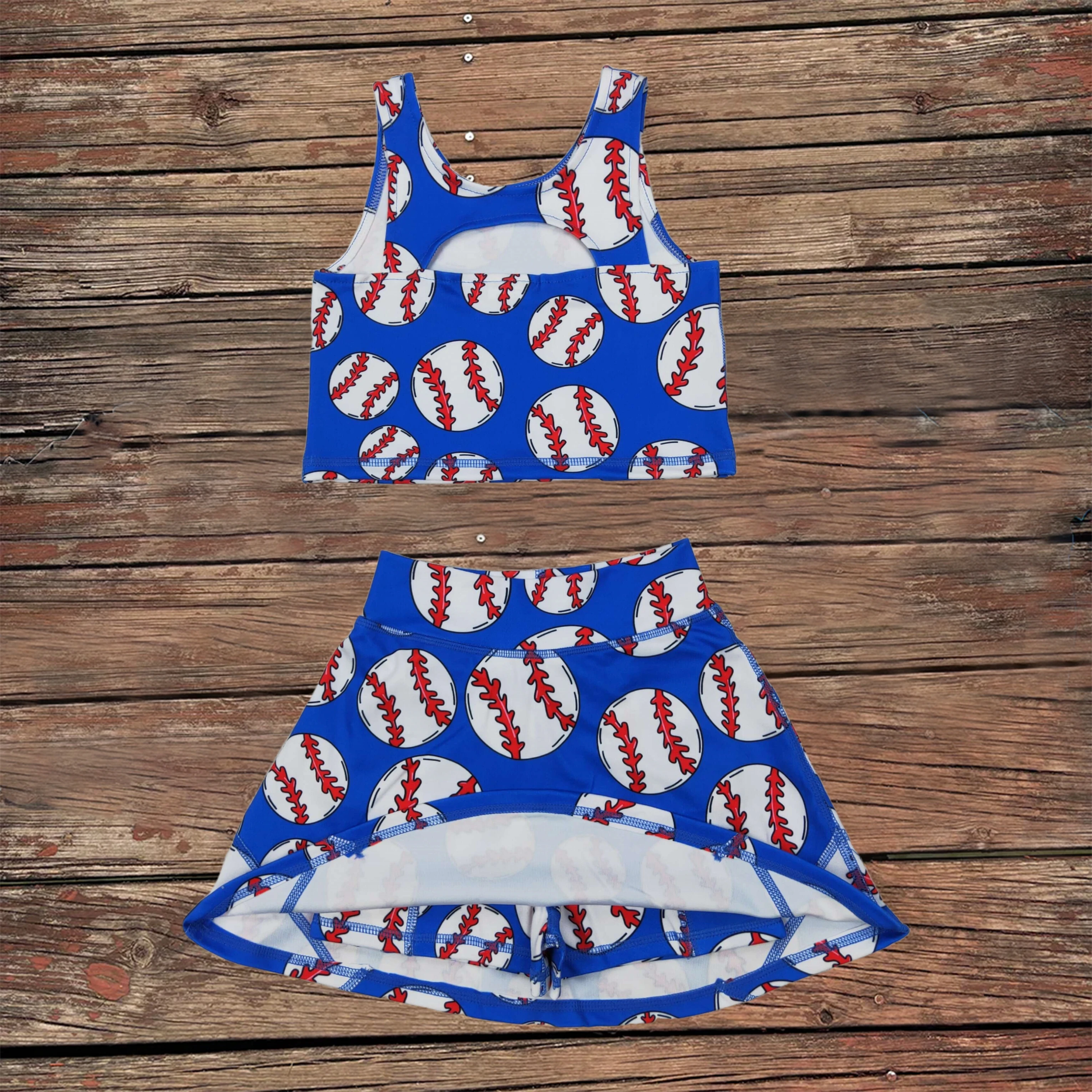 Wholesale Baby Girl Toddler Blue Baseball Vest Top Shirt Infant Sports Skorts Sets Kids Athletic Tennise Outfits Clothes
Wholesale Baby Girl Toddler Blue Baseball Vest Top Shirt Infant Sports Skorts Sets Kids Athletic Tennise Outfits Clothes