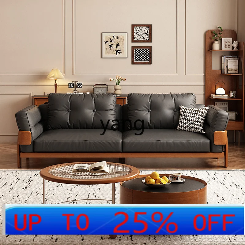 Левый кожаный художественный диван из цельного дерева для маленькой квартиры, средневековый черный прямой рядный диван на трех человек
Левый кожаный художественный диван из цельного дерева для маленькой квартиры, средневековый черный прямой рядный диван на трех человек