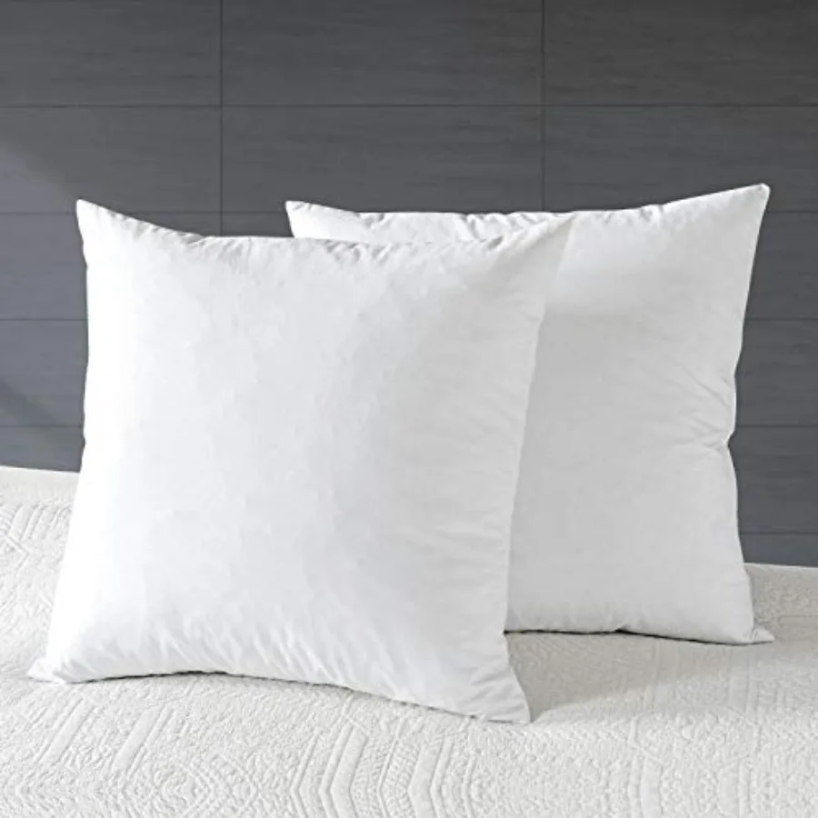 Organic 16x16 Feather Down Throw Pillow Inserts Set of 2, 100% Cotton Fabric, Soft Fluffy Square Decorative Pillow Form Core fo
Organic 16x16 Feather Down Throw Pillow Inserts Set of 2, 100% Cotton Fabric, Soft Fluffy Square Decorative Pillow Form Core fo