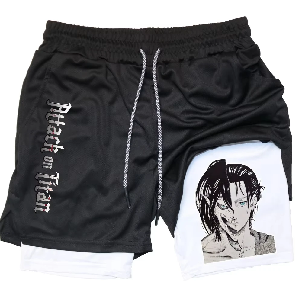 Anime Attacks Titan Printed Men's Double Shorts Gym Summer 2-in-1 Sports Fitness Workout Jogging Cycling Shorts
Anime Attacks Titan Printed Men's Double Shorts Gym Summer 2-in-1 Sports Fitness Workout Jogging Cycling Shorts
