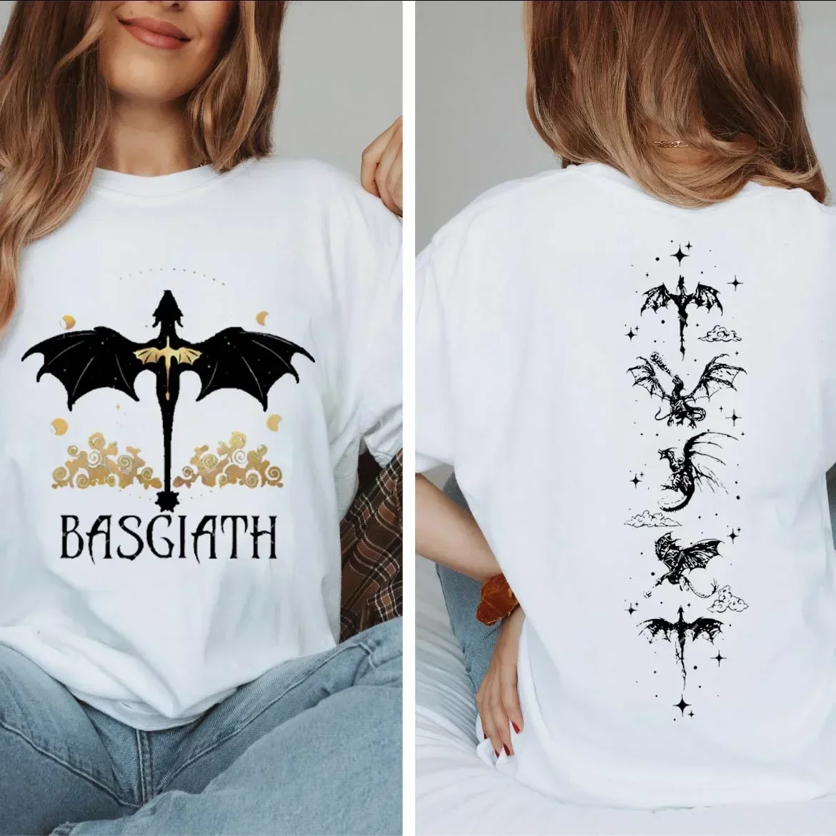 Summer Fourth Wing Double Sided T-Shirt Pattern Fashion T-Shirt Women's Casual Style Women's Short Sleeve Vintage T-Shirt Clothi
Summer Fourth Wing Double Sided T-Shirt Pattern Fashion T-Shirt Women's Casual Style Women's Short Sleeve Vintage T-Shirt Clothi