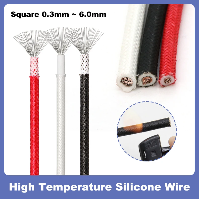 2/5/10M High Temperature 300°C Fiberglass Braided Insulation Silicone Rubber Wire Warm Floor Heat Element Tinned Copper Cable
2/5/10M High Temperature 300°C Fiberglass Braided Insulation Silicone Rubber Wire Warm Floor Heat Element Tinned Copper Cable