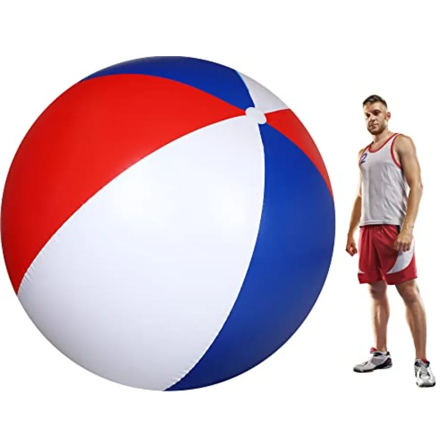 78 Inch Giant Patriotic Beach Balls, 4th of July Red White and Blue Large Beach Balls Inflatable Summer Independence Day Party
78 Inch Giant Patriotic Beach Balls, 4th of July Red White and Blue Large Beach Balls Inflatable Summer Independence Day Party