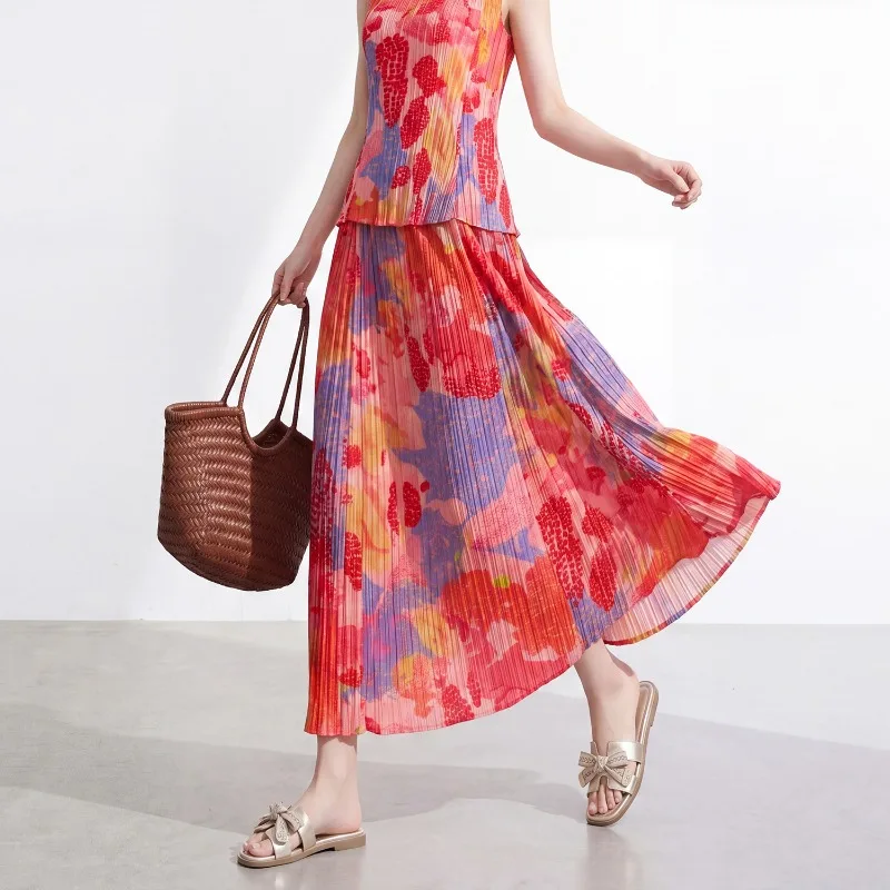 Miyake Pleated New Original 2026 Skirt Colorful Contrast Print Loose Fashion Pleated High Waist Draped Casual Straight Skirt
Miyake Pleated New Original 2026 Skirt Colorful Contrast Print Loose Fashion Pleated High Waist Draped Casual Straight Skirt
