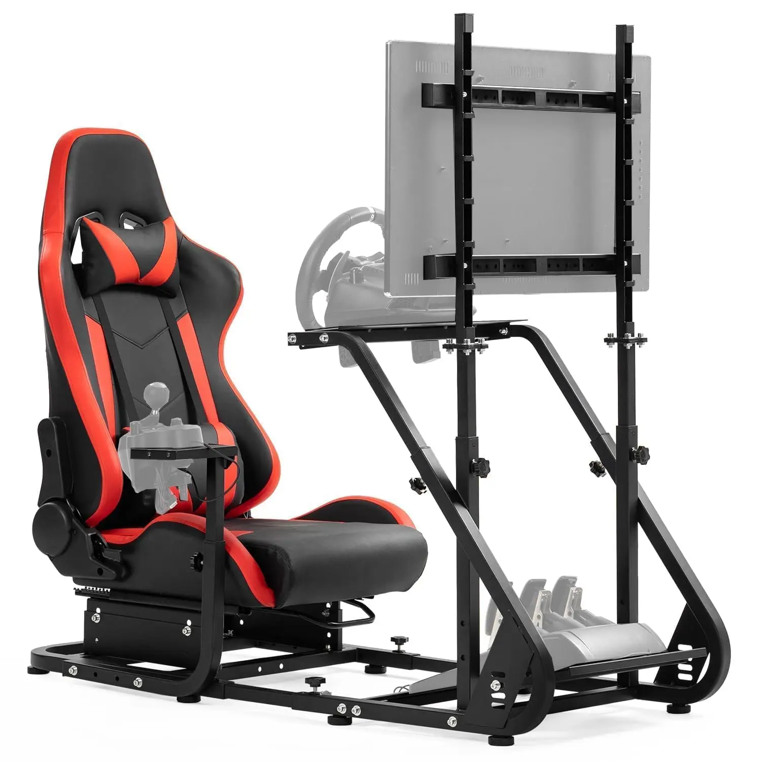 G923 Sim Cockpit, Red Seat, Fit Logitech/Thrust G25-920/T150/300, No Wheel/Pedal/Shift/Monitor,Racing Simulator Cockpit
G923 Sim Cockpit, Red Seat, Fit Logitech/Thrust G25-920/T150/300, No Wheel/Pedal/Shift/Monitor,Racing Simulator Cockpit