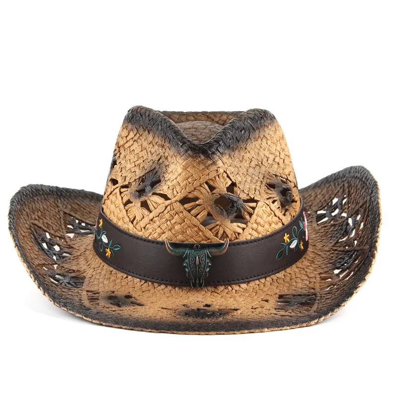 Hollowed-out Hand-woven Straw Hat, European And American Western Cowboy Hat, Outdoor Casual Hat For Men And Women
Hollowed-out Hand-woven Straw Hat, European And American Western Cowboy Hat, Outdoor Casual Hat For Men And Women