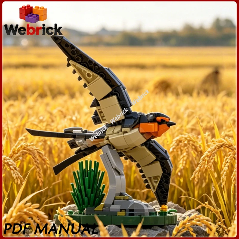 Building Blocks Barn Swallow Bird Figurine Simulation Wildlife Model Creative Desktop Display Ornament Toy
Building Blocks Barn Swallow Bird Figurine Simulation Wildlife Model Creative Desktop Display Ornament Toy