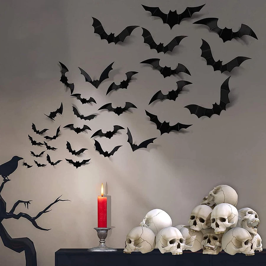 Halloween Decoration 3D Black Bat Halloween Party DIY Room Decoration Party Horror Bat Sticker Wall Sticker
Halloween Decoration 3D Black Bat Halloween Party DIY Room Decoration Party Horror Bat Sticker Wall Sticker