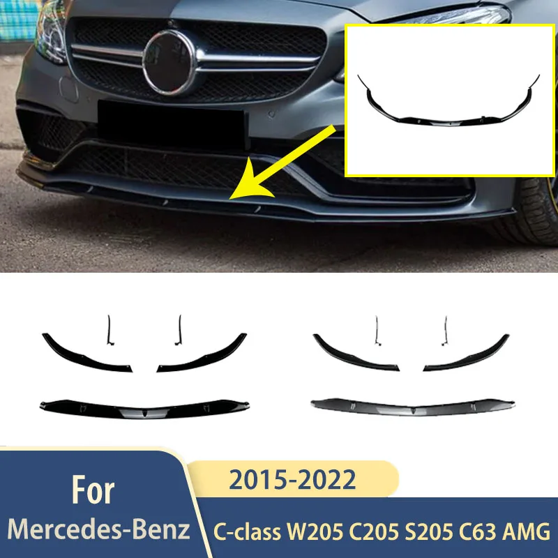 Аксессуары для переднего бампера автомобиля AMG 2015-2022 для Mercedes-Benz C-class W205 C205 S205 C63, внешний диффузор, спойлер, обвесы 
Аксессуары для переднего бампера автомобиля AMG 2015-2022 для Mercedes-Benz C-class W205 C205 S205 C63, внешний диффузор, спойлер, обвесы