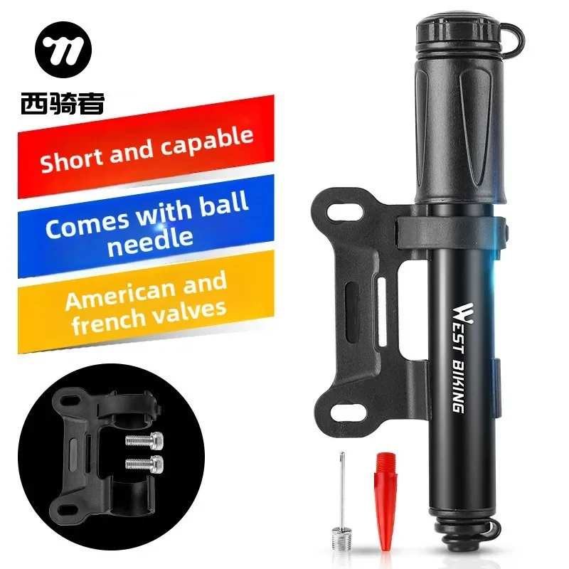 Aluminum Alloy Dual Valve Mini Bike Pump 100PSI WEST BIKING for Road & MTB Bikes
Aluminum Alloy Dual Valve Mini Bike Pump 100PSI WEST BIKING for Road & MTB Bikes