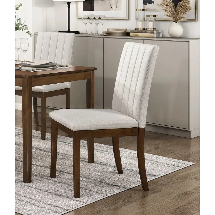 Contemporary Brown Finish Dining Chairs Set of 2 Fabric Upholstery Seat and Back Wooden Kitchen Dinng Furniture
Contemporary Brown Finish Dining Chairs Set of 2 Fabric Upholstery Seat and Back Wooden Kitchen Dinng Furniture
