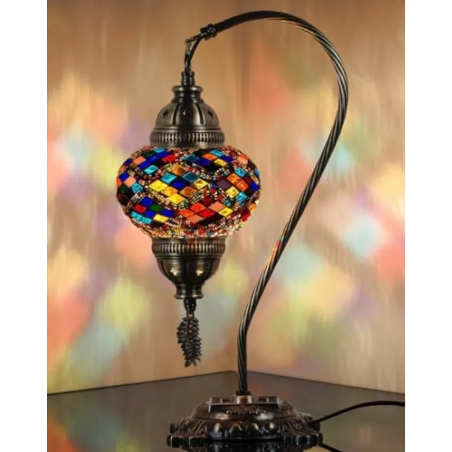 Turkish Table Lamp Moroccan Bedside Light Handmade Tiffany Mosaic Glass Boho Artisan Accent Lighting for Bedroom Living Room, A
Turkish Table Lamp Moroccan Bedside Light Handmade Tiffany Mosaic Glass Boho Artisan Accent Lighting for Bedroom Living Room, A