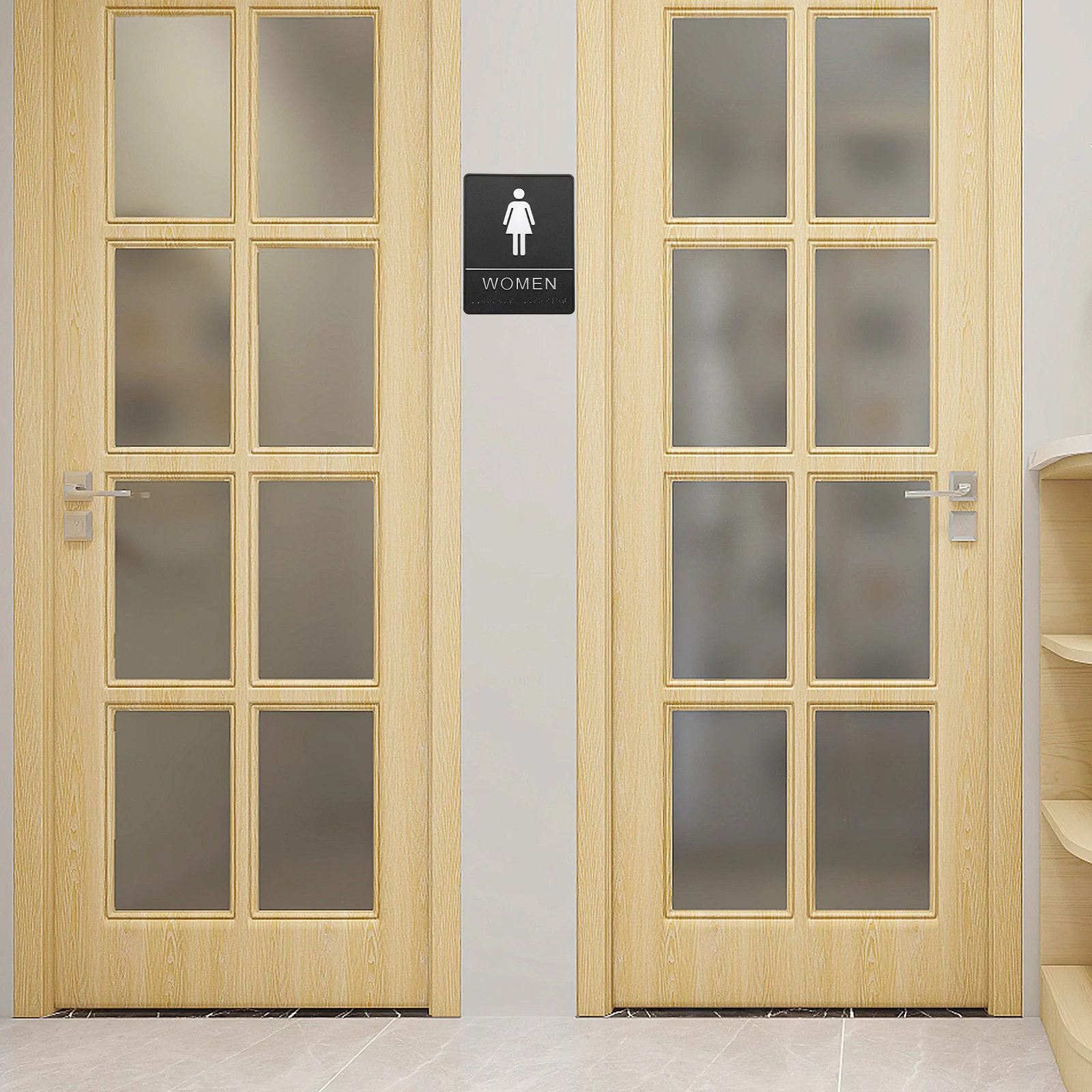 Toilet Sign Restroom Wall Decal ABS Men Women Guidance Simple Graphic Identification Waterproof Toilet Sign
Toilet Sign Restroom Wall Decal ABS Men Women Guidance Simple Graphic Identification Waterproof Toilet Sign