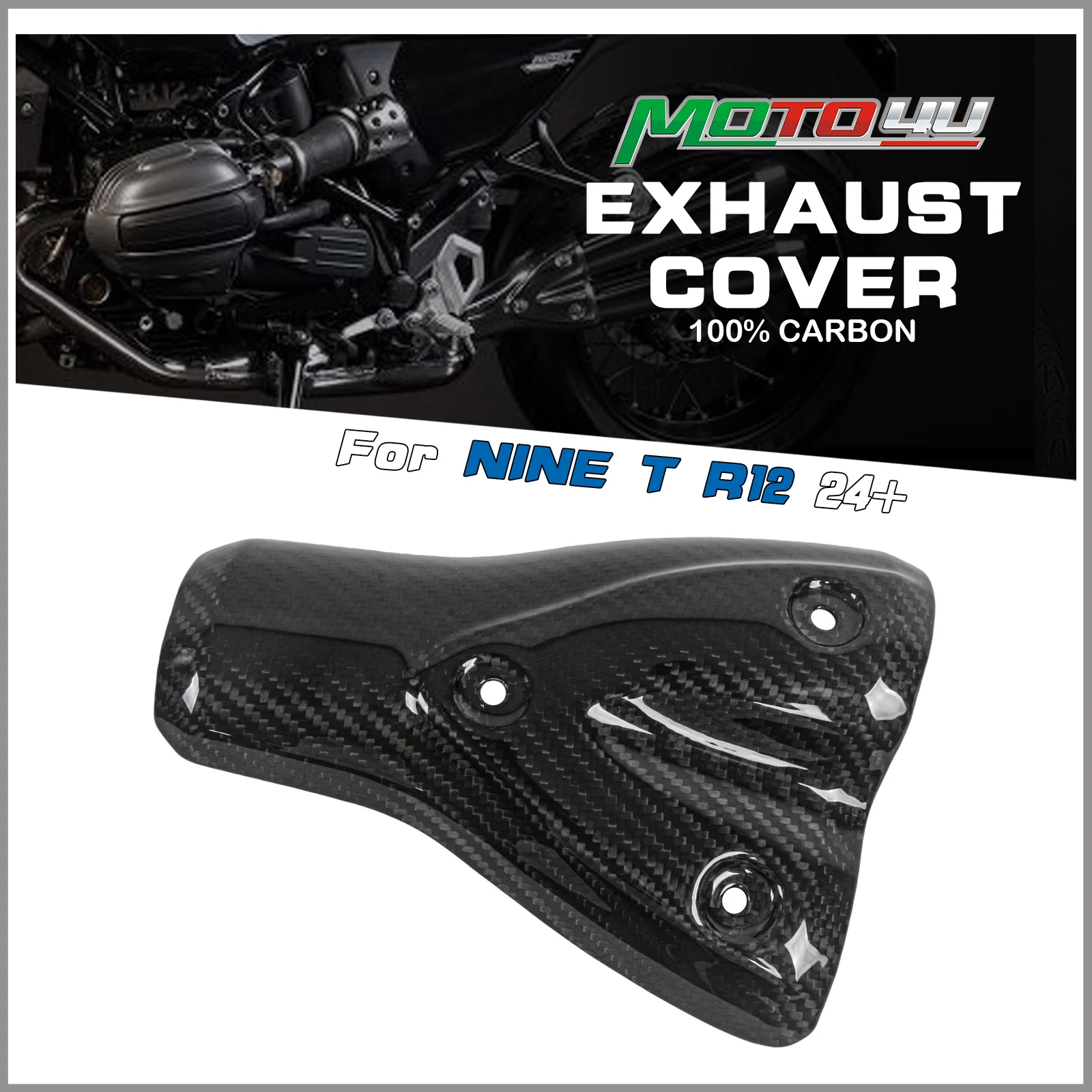 For BMW R12 R 12 NINE T 2024 2025 100% Carbon Fiber Exhaust Cover Motorcycle Exhaust Muffler Pipe Heat Shield
For BMW R12 R 12 NINE T 2024 2025 100% Carbon Fiber Exhaust Cover Motorcycle Exhaust Muffler Pipe Heat Shield