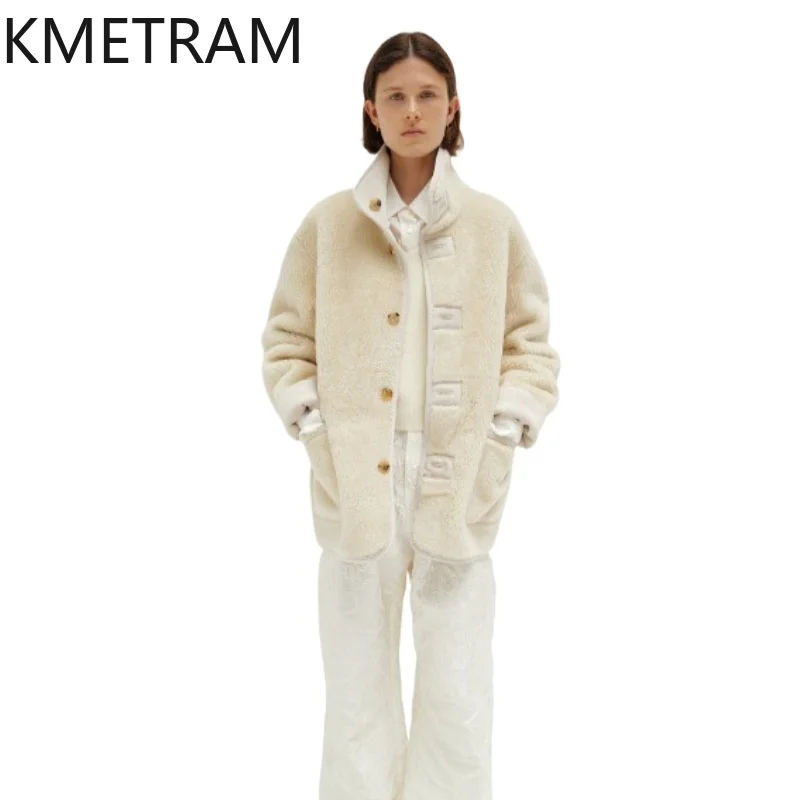 KMETRAM 100% Wool Jacket Women Reversible Mid-Length Sheep Shearing Jackets 70cm New Winter Fur Coat Woman Clothing 2026 jaqueta
KMETRAM 100% Wool Jacket Women Reversible Mid-Length Sheep Shearing Jackets 70cm New Winter Fur Coat Woman Clothing 2026 jaqueta