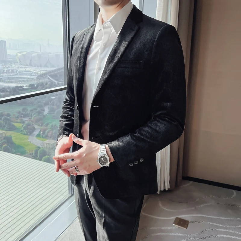 4XL-M New Men's Blazers Male Coat British Autumn Spring Slim Business Casual Blazer Men Clothing Outerwear Suit Jacket
4XL-M New Men's Blazers Male Coat British Autumn Spring Slim Business Casual Blazer Men Clothing Outerwear Suit Jacket