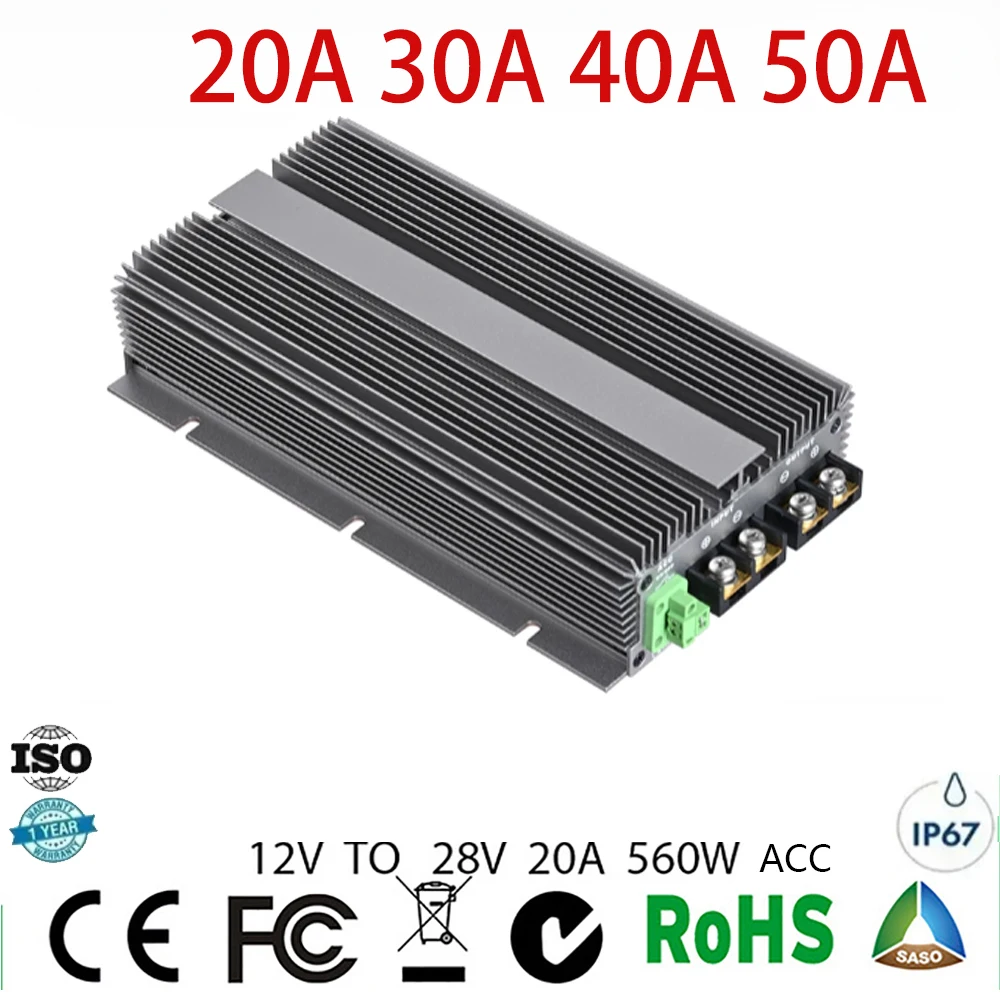12V TO 28V 20A 40A 30A 50A DC DC 11 to 16V Step Up Converter Charger Module Constant Current Battery For 28V Lead Acid Battery
12V TO 28V 20A 40A 30A 50A DC DC 11 to 16V Step Up Converter Charger Module Constant Current Battery For 28V Lead Acid Battery
