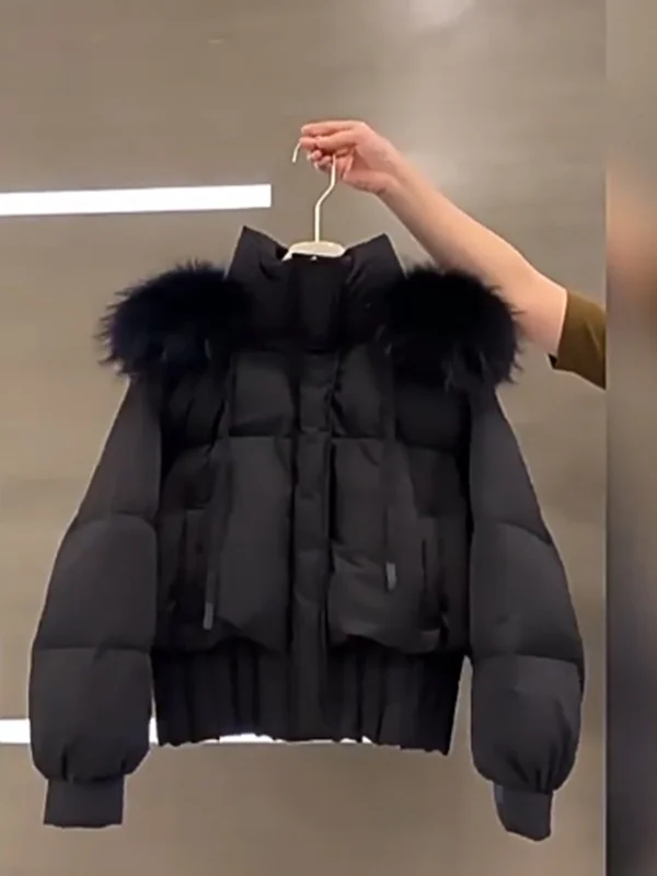 Faionable ort Bla Cotton Jaet 2200, осень-зима, женская верхняя одежда с большим меховым воротником для похудения, хлопковое пальто с хлебом
Faionable ort Bla Cotton Jaet 2200, осень-зима, женская верхняя одежда с большим меховым воротником для похудения, хлопковое пальто с хлебом