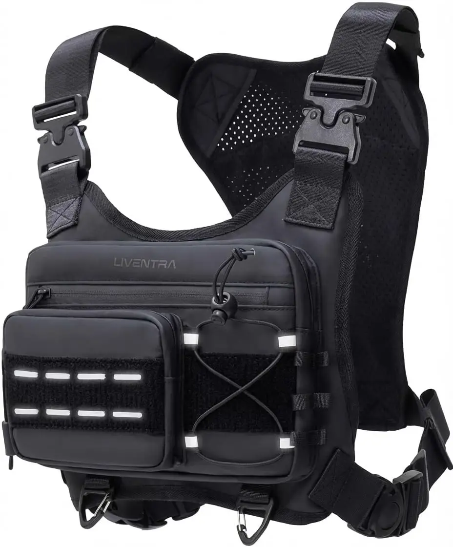 Мужская легкая водостойкая нагрудная сумка с держателем для телефона и светоотражающими деталями для бега, пеших прогулок, езды на велосипеде
Мужская легкая водостойкая нагрудная сумка с держателем для телефона и светоотражающими деталями для бега, пеших прогулок, езды на велосипеде