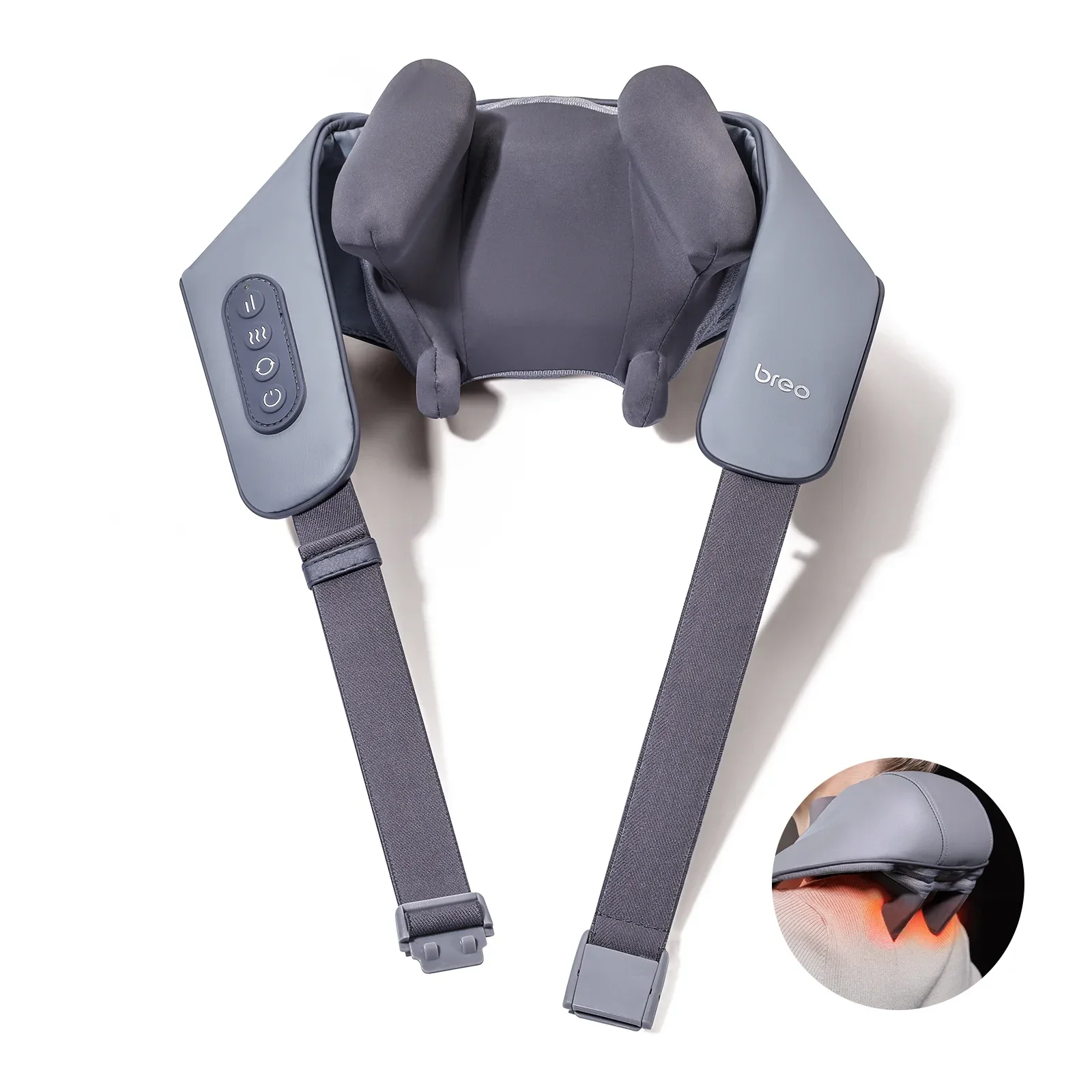 Breo N5 Neck Massager, Shiatsu Wearable Wiresless Shoulder Massager at Home Office Muscle roller & gua sha Neck
Breo N5 Neck Massager, Shiatsu Wearable Wiresless Shoulder Massager at Home Office Muscle roller & gua sha Neck