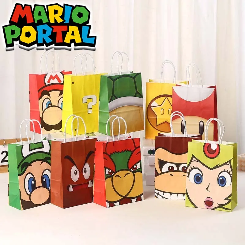 1/10 шт. подарочные пакеты Super Mario Luigi, многоразовые пакеты из крафт-бумаги для покупок, пакеты для конфет на Рождество и свадьбу, упаковочные сумки-тоут
1/10 шт. подарочные пакеты Super Mario Luigi, многоразовые пакеты из крафт-бумаги для покупок, пакеты для конфет на Рождество и свадьбу, упаковочные сумки-тоут