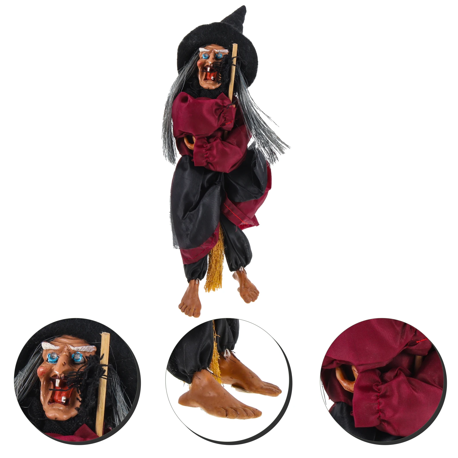 Voice-controlled Witch Hanging Ghost Decor Sound-activated Scary Halloween Props Life-like Design Touch-sensing
Voice-controlled Witch Hanging Ghost Decor Sound-activated Scary Halloween Props Life-like Design Touch-sensing