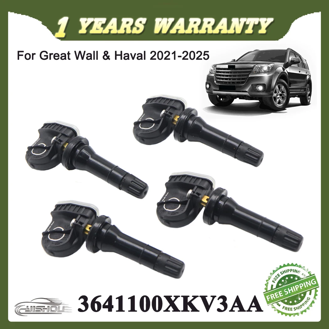 4Pcs/lot 3641100XKV3AA New TPMS Tire Pressure Sensor For Great Wall Poer Ora Lightning Cat Tank 300 330 500 WEY 07 For Haval
4Pcs/lot 3641100XKV3AA New TPMS Tire Pressure Sensor For Great Wall Poer Ora Lightning Cat Tank 300 330 500 WEY 07 For Haval