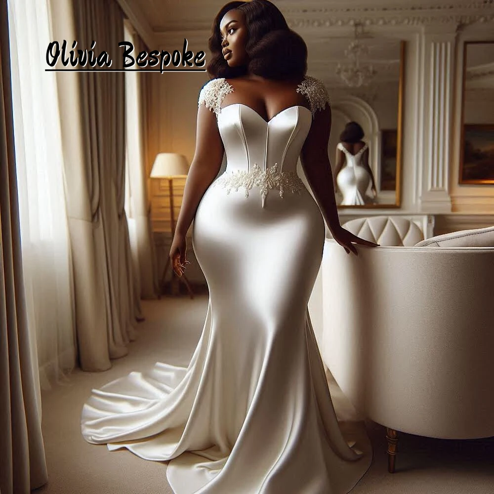 Pretty Beads Lace Applique Wedding Dress 2025 Brides Mermaid Aso Ebi African vestidos de novia 2025 alta calidad Customized
Pretty Beads Lace Applique Wedding Dress 2025 Brides Mermaid Aso Ebi African vestidos de novia 2025 alta calidad Customized