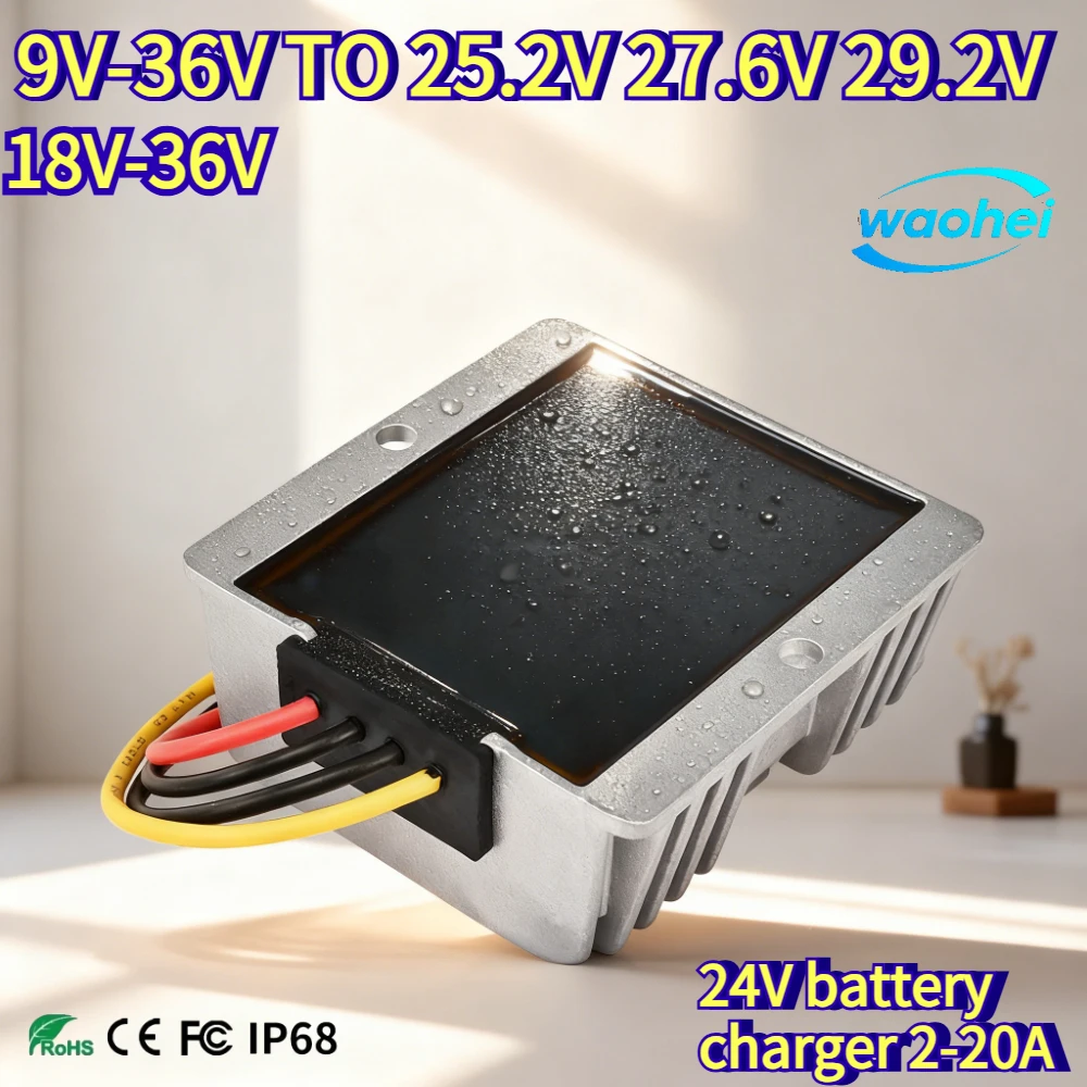 Преобразователь напряжения DC-DC 9В-36В (18В-36В) в 29.2В (27.6В, 25.2В) 2А-20А; 10В-32В в 25.2В; для зарядки аккумуляторов, автомобильных систем, трубопроводов; CE
Преобразователь напряжения DC-DC 9В-36В (18В-36В) в 29.2В (27.6В, 25.2В) 2А-20А; 10В-32В в 25.2В; для зарядки аккумуляторов, автомобильных систем, трубопроводов; CE