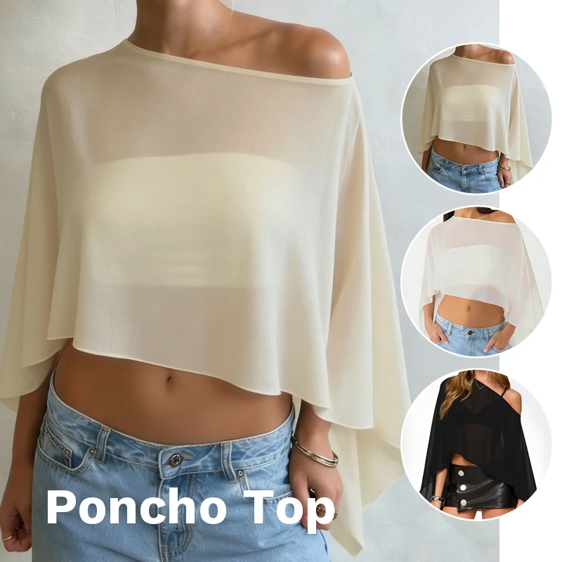 Womens Sheer Mesh Poncho Y2k Loose Solid Boat Neck Irregular Trendy Casual See Through Off Shoulder Beach Coverup Top New
Womens Sheer Mesh Poncho Y2k Loose Solid Boat Neck Irregular Trendy Casual See Through Off Shoulder Beach Coverup Top New