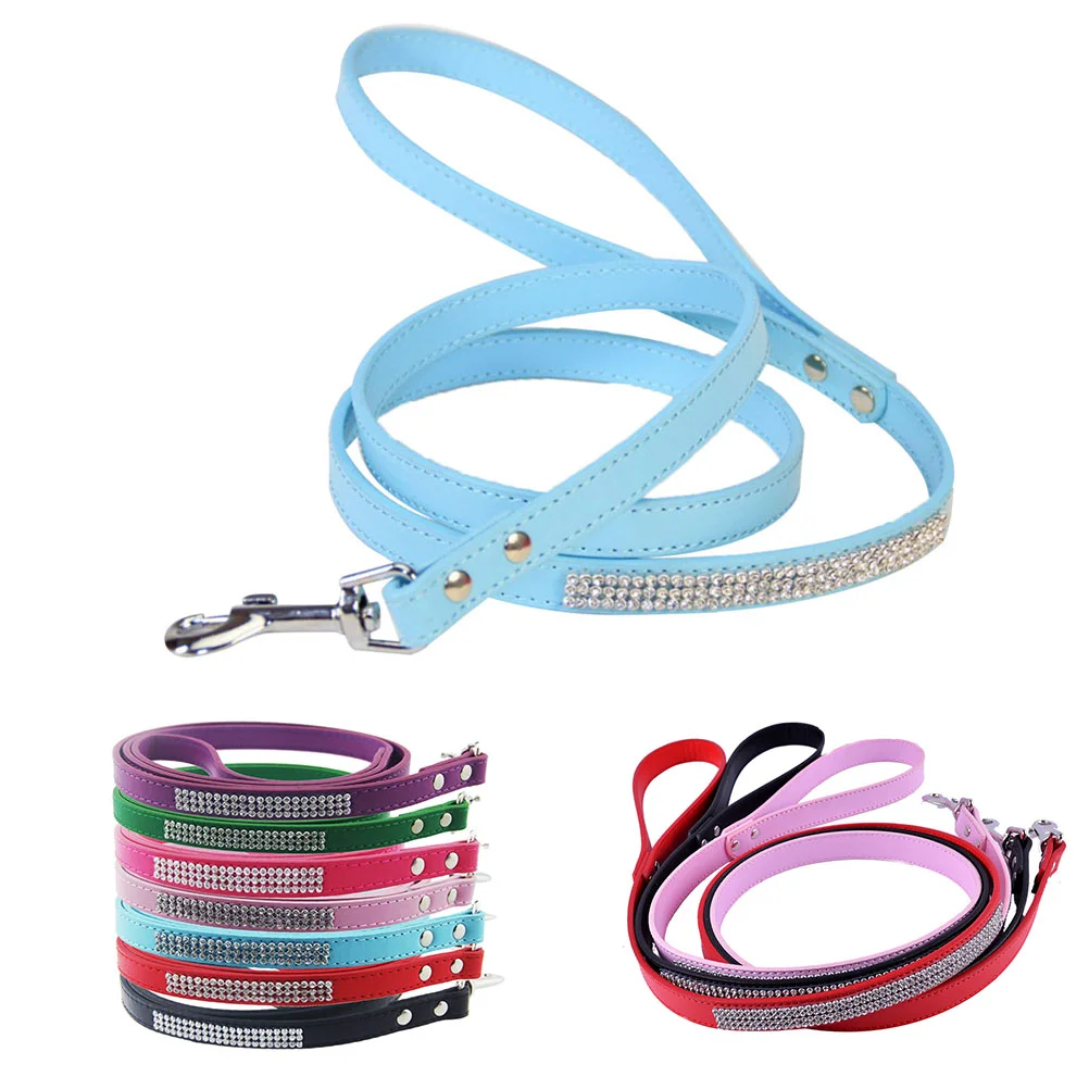 Dog Collars for Small Dogs Rhinestone Leash Walking Leads Rhinestones Blue Training
Dog Collars for Small Dogs Rhinestone Leash Walking Leads Rhinestones Blue Training