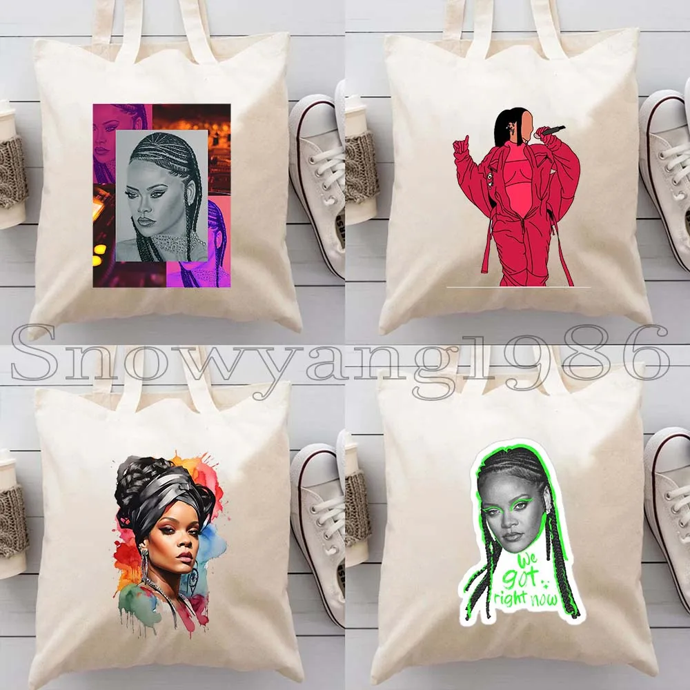 Beautiful Sexy Rihanna Portrait 4PCS Music Singer Poster Fan Gifts Fashion Canvas Tote Bag Cotton Shopping Bag Shopper Handbag
Beautiful Sexy Rihanna Portrait 4PCS Music Singer Poster Fan Gifts Fashion Canvas Tote Bag Cotton Shopping Bag Shopper Handbag
