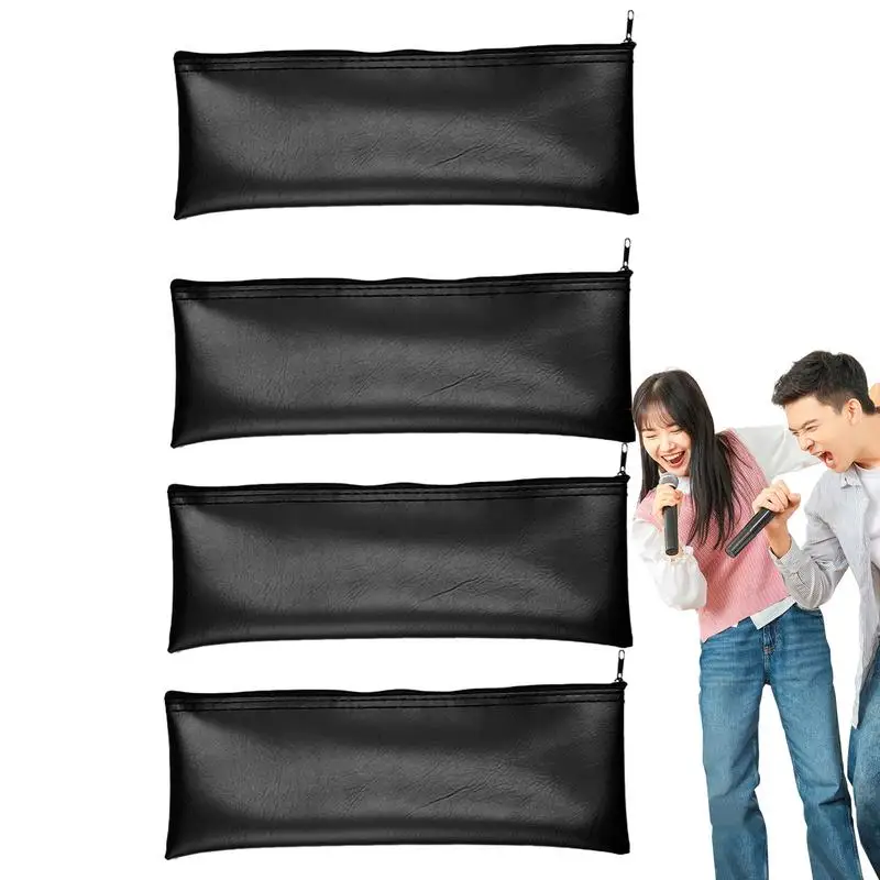 Microphone Case 4X Drawstring Microphone Container Dustproof Shockproof PU Leather Drawstring Zipper Cover For Karaoke Recording
Microphone Case 4X Drawstring Microphone Container Dustproof Shockproof PU Leather Drawstring Zipper Cover For Karaoke Recording
