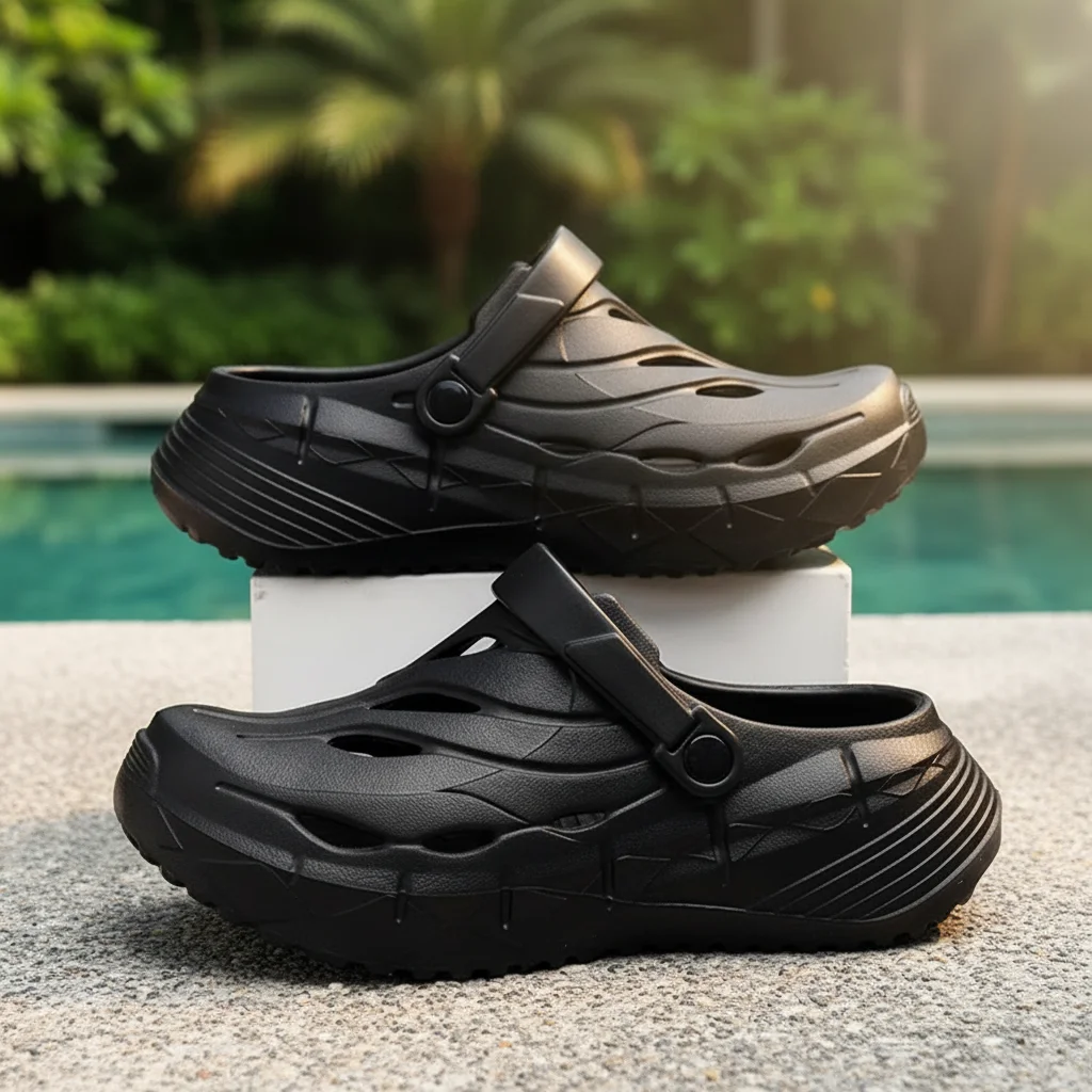 Thick Sole Outdoor Garden Clogs for Men Comfortable Summer Beach Water Sandals Home Soft Slippers Lightweight Casual Footwear
Thick Sole Outdoor Garden Clogs for Men Comfortable Summer Beach Water Sandals Home Soft Slippers Lightweight Casual Footwear