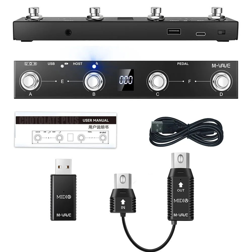 M-VAVE Chocolate Plus Wireless MIDI Controller Keyboard with Wireless MIDI System Supports MIDI Host Interface Control Function
M-VAVE Chocolate Plus Wireless MIDI Controller Keyboard with Wireless MIDI System Supports MIDI Host Interface Control Function