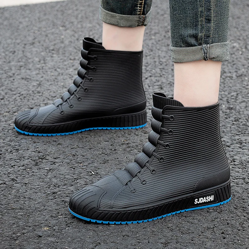 Anti-Slip Men Women Rain Boots Couple Waterproof Wear-Resistant Fleece Cotton Warm Trendy Korean Style Casual EVA Booties
Anti-Slip Men Women Rain Boots Couple Waterproof Wear-Resistant Fleece Cotton Warm Trendy Korean Style Casual EVA Booties