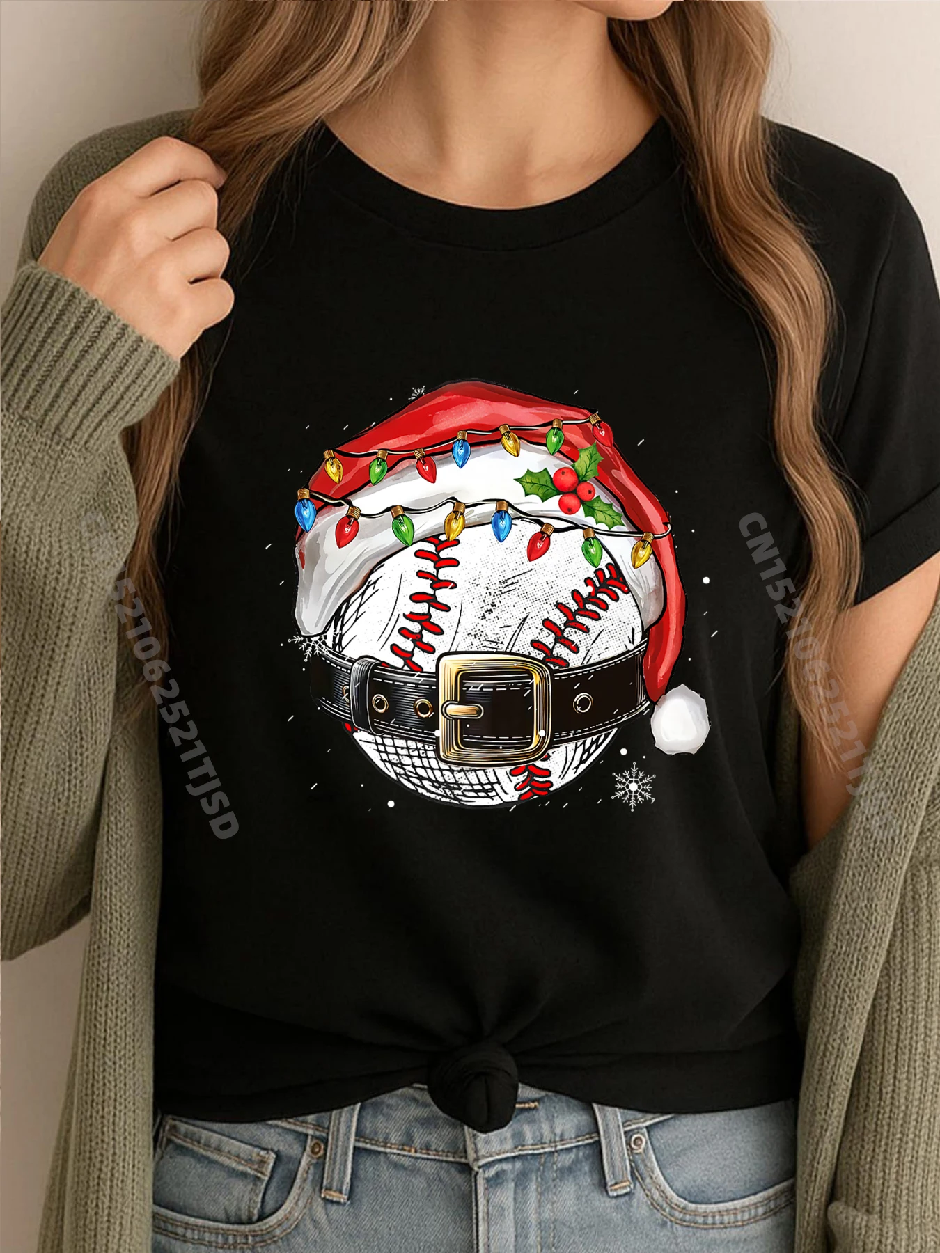 Санта-спорт для женщин, рождественские футболки с рисунком бейсболиста, женская хлопковая дизайнерская одежда, женская футболка для женщин
Санта-спорт для женщин, рождественские футболки с рисунком бейсболиста, женская хлопковая дизайнерская одежда, женская футболка для женщин